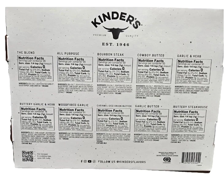 Kinder’s The Flavor Rack Signature Seasoning Gift Set 12 Bottles Holiday Grill - Image 3 of 4