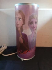 Disney's Frozen 2~ Anna & Elsa Decorative Glitter Cylinder Lamp~ Idea Nuova