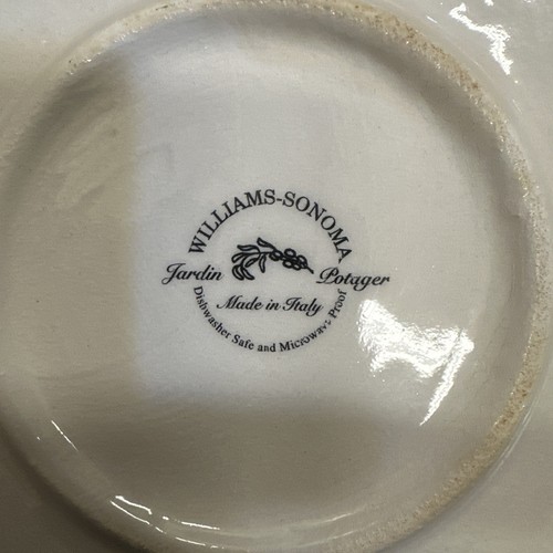 WILLIAMS SONOMA Extra Large Jardin Potager Pasta Ciotola Servizio Insalata Italia 14,5" - Foto 8 di 8