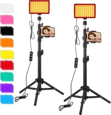 2-Pack Studio LED Video Light Streaming Lights Computer Light Camera Photo Light
