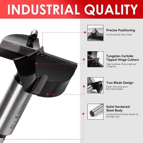 Broca Forstner de 2-5/8" (66,7 mm) para 66,7 mm | (Sistema Imperial)  - Imagen 3 de 9