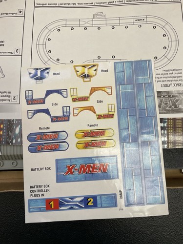X-Man The Movie Road Race Set Slot Car Set Batter operated New In Original Box - Picture 3 of 16