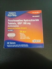 Ohm Fexofenadine Antihistamine Indoor Outdoor Allergy Relief 30 ct Tablets