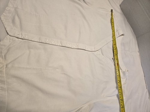 Vintage L.L. Bean Short Sleeve Button Down Cotton Jersey TShirt 80s 90s White - Picture 6 of 8