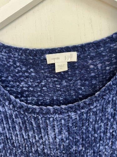 J JILL Chenille Damen Pullover Pulli Gr. XL blau - Bild 2 von 6