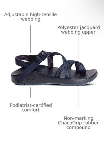 Sandalia Clásica Chaco Hombre Z/2 Talla 10 Azul NUEVA SIN CAJA - Imagen 18 de 18