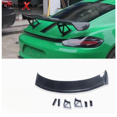 Porsche 718 981 987 Boxster Cayman GT4 Style Carbon Fiber Rear Wing Spoiler - Bild 6 von 12