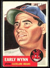 Early Wynn 1953 Topps A #61 Cleveland Indians