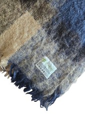 St. Albans Australia Pure Mohair Plaid Preppy 50 65 Scarf Throw Blanket