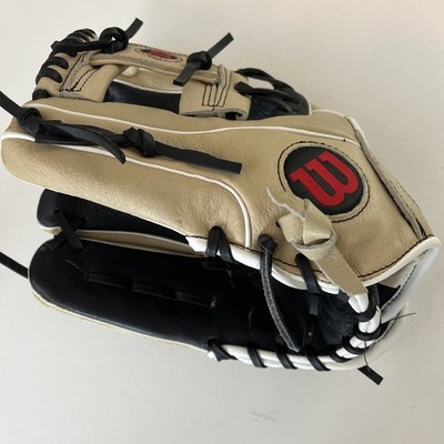Wilson A450 Baseball Glove 11.5 Youth LHT Blonde Black