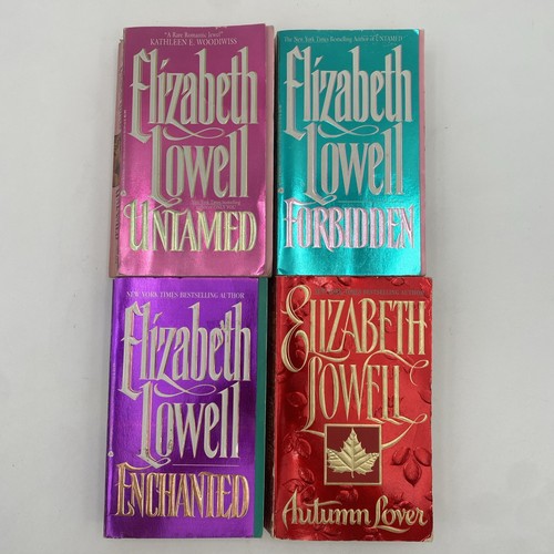 Lot 4 Elizabeth Lowell Romance Historical Fiction PB Books Sexy Artwork 90s Avon - Picture 1 of 22