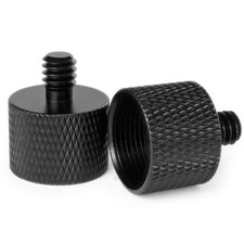 5/8 to 1/4 Mic Thread Adapter for Tripod Camera Monitor Microphone Holder 2 Pack