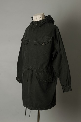 VTG French Army M50 Black Over Dyed Alpine Smock Pullover Parka Jacket - Foto 2 di 24