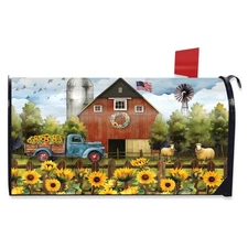 Briarwood Lane Sunflower Barn Mailbox Cover