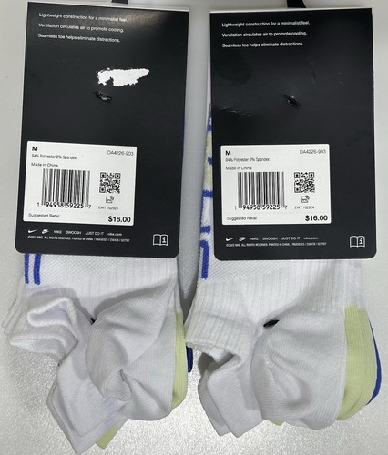 Nike Everyday Plus No Show Lightweight Dri-Fit Wmn 6-10 Men 6-8 6 Pair - Picture 2 of 2