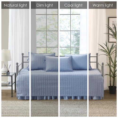 Daybed Cover- Luxe Double Sided -Quilting, All Season Cozy Bedding with Bedsk... - Picture 2 of 10