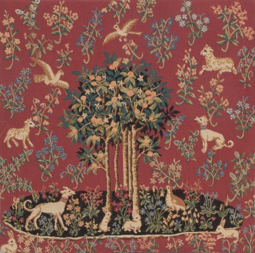 Unicorn Woven Belgian Tapestry European Cushion Cover Home Decor Pillow 18x18 in - Picture 6 of 9
