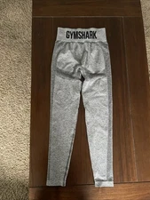 Gymshark Flex High Waisted Contour Leggings Women’s Sz M Spell Out Logo/Gym