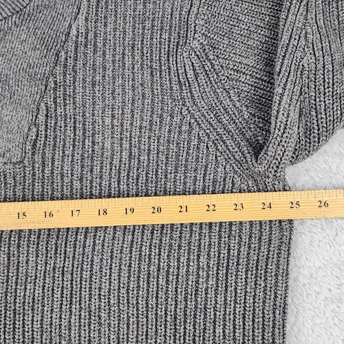 Eddie Bauer Heritage Sweater Mens XL Tall Gray Button Knit Pullover Outdoor - Picture 10 of 17