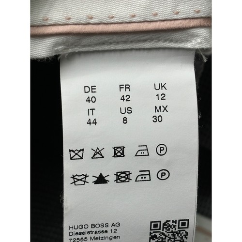 Hugo Boss Anzughose Wollmischung Herren grau gemustert Größe 34x32 - Bild 6 von 14