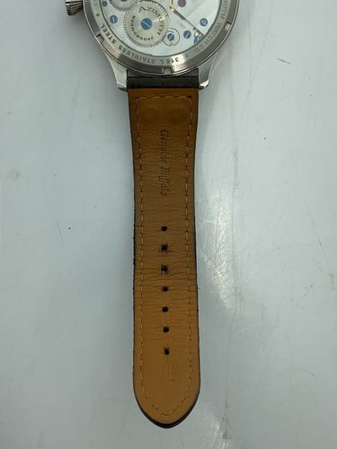 AZIMUTH JAGDBOMBER Hand-Wind Analog Watch Leather Box Excellent JAPAN - Picture 5 of 6