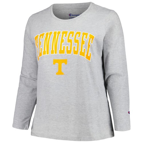 Women's Profile Gray Tennessee Volunteers Plus Size Arch Over Logo Scoop Neck - Bild 2 von 3