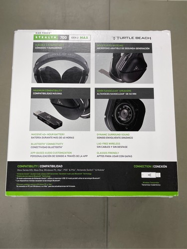 Turtle Beach Stealth 700 Gen 2 MAX Testine da Gioco Wireless Amplificate Multipiattaforma - Foto 3 di 3