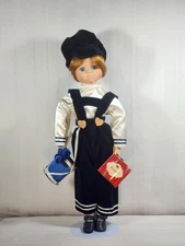 Vintage Fabri-Centers of America, 1995 Drummer Porcelain Boy Doll