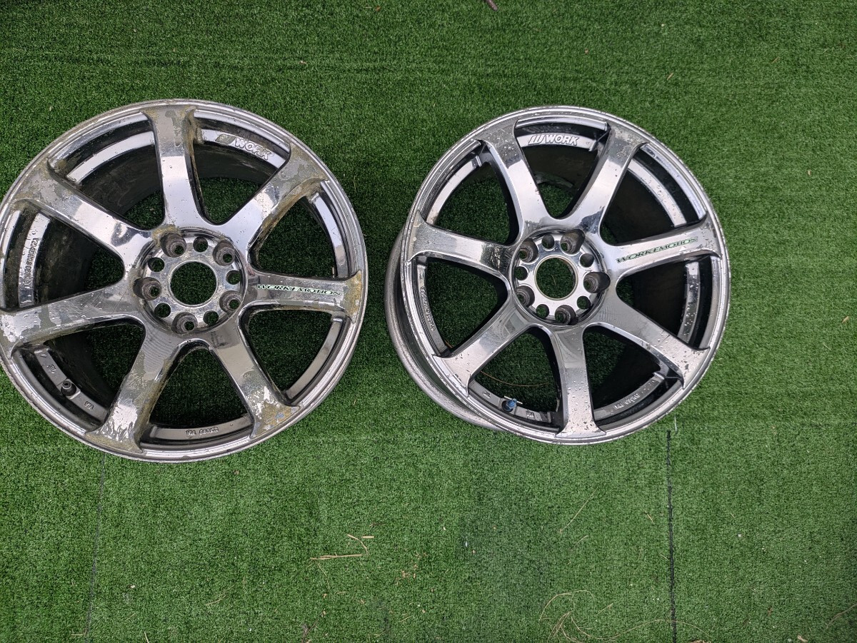 work xt7 17インチ　9j+20 114.3 work xt7 17インチ 9j+20 114.3 JDM emotion XT7 plating 9J 38