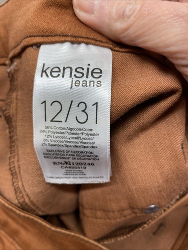 NWT Kensie Jeans The Tessa Low Rise Bootcut Jeans Women's 12/31 Brown - Picture 16 of 24