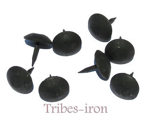100 Hand Forged Clavos 1 Black Round Nail Wrought Iron Hardware Image Is Loading 100 Hand Forged Clavos 1 034 Black Round