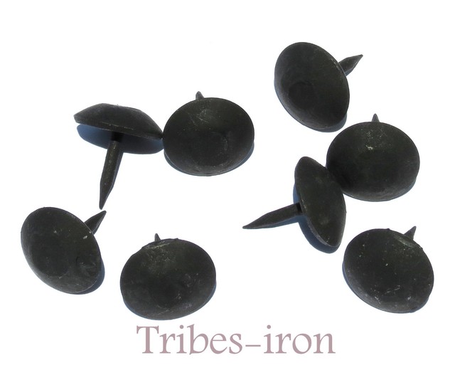 20 Round Head Clavos 1" Wrought Iron Nail Antique Door Hardware Decor Metal Stud 20 Round Head Clavos 1" Wrought Iron Nail Antique Door Hardware Decor Metal Stud