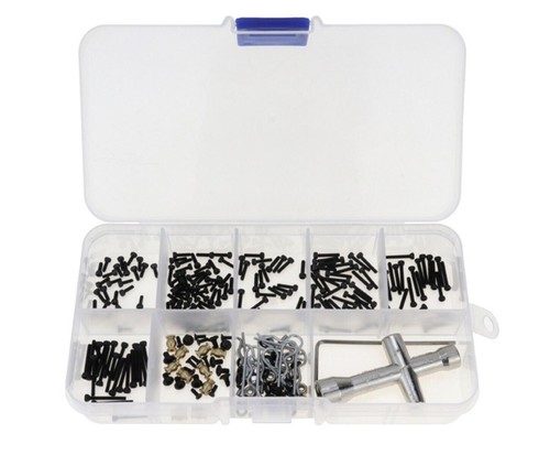 For 1/24 Axial 90081 AXI00001 /2 /5 /6 SCX24 RC Car Screw Kit Body Clip Tool Box - Picture 3 of 5