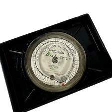 Vintage Dresden Precision Level- ELEVATION IN DEGREES -INCH RISE BY FOOT- USA.
