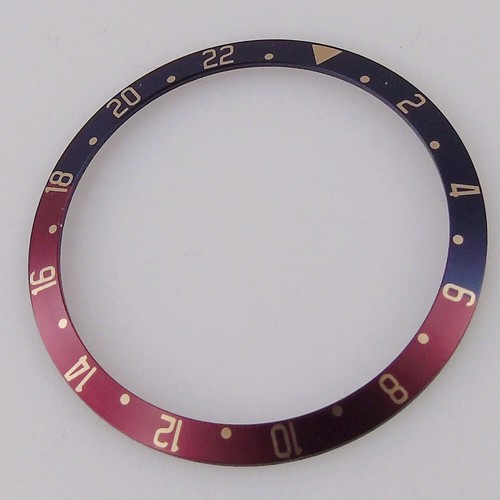 37.1mm*31.3mm Black/Red Slope Alloy Bezel Watch Accessories Fit 39mm Watch Case - Picture 19 of 24