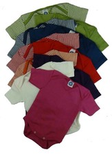 Cosilana  Body kurzarm gestreift u. uni Wolle  Seide GOTS  Bio Öko