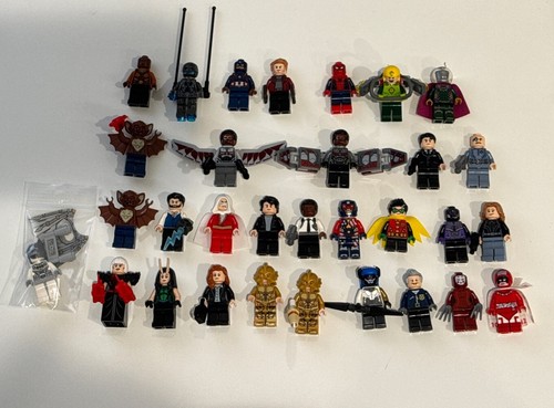 31 Lego DC & Marvel Super Heroes Minifigur Minifiguren Lot-Falcon Batman ANSEHEN - Bild 5 von 5