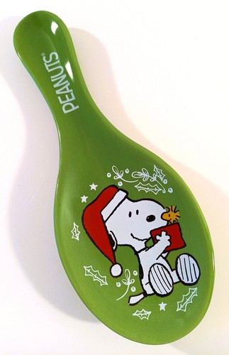 Snoopy Woodstock Peanuts / cuchara bandeja para cuchara de cocina bandeja para cuchara cerámica verde NUEVO - Imagen 4 de 21