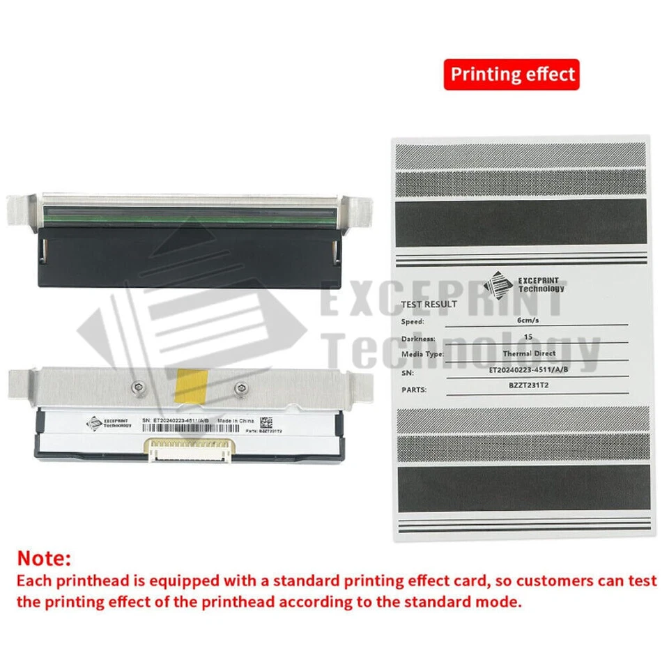 ✅ Cabezal de impresión de 203 ppp para impresora Zebra ZT231 ZT211 ZT111 P1123335-012 STOCK EN EE. UU. ✅ Foto 4 de 4