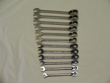 Blue Point BOERM712 12 Pc 12 Pt Metric 15° Offset Ratcheting Combin Wrench Set