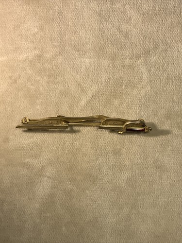 Vintage Anson Gold Tone with Red Enamel Handled Sword Tie Clip - Picture 16 of 20