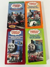 Thomas And Friends VHS Lot Of 4 - Oop Blue Colored Tape