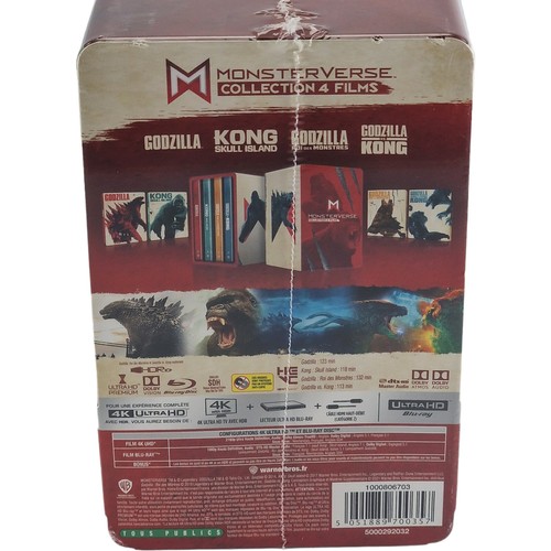 Monsterverse: Godzilla vs. Kong 4K Ultra HD + Blu-ray Box Set 4 Films Zone B - Picture 3 of 7