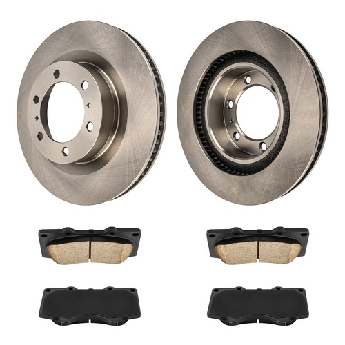 Rotores de freno delanteros de 337,9 mm pastillas de cerámica para Lexus GX460 2010-2019 Toyota 4Runner - Imagen 9 de 14