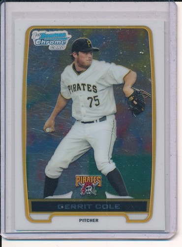 2012 Bowman Chrome Gerrit Cole 1st Chrome RC Pittsburgh Pirates/Astros/Yankees