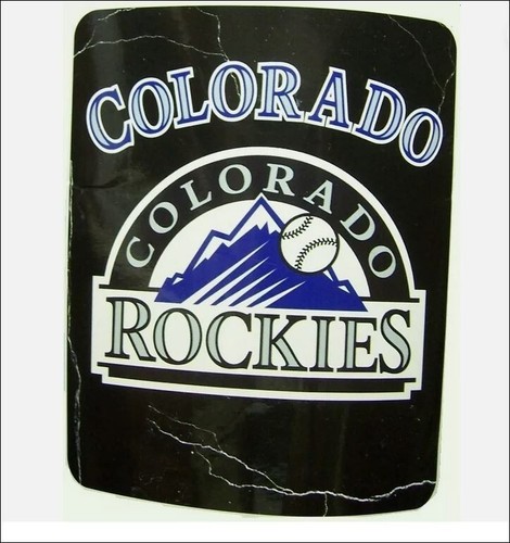 New MLB Colorado Rockies Large Soft Fleece Throw Blanket 50" X 60" - Picture 1 of 2