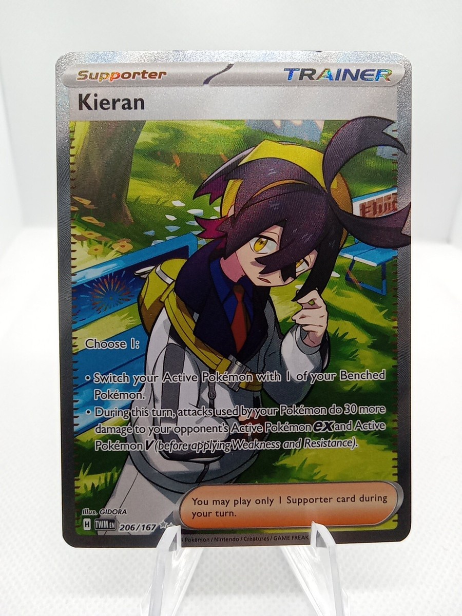Pokemon TCG Kieran - 206/167 Twilight Masquerade Full Art Trainer