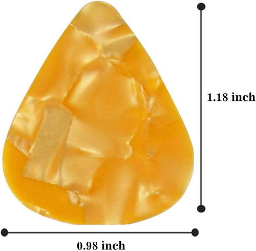 Guitar Picks Thin Light Soft Gauge Assorted Pearl Variety Sampler Pack Celluloid - Imagen 4 de 12