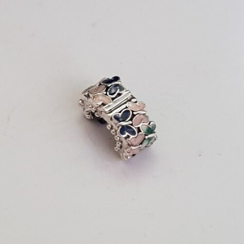 Authentic Pandora 797863ENMX Butterfly Arrangement Enamel Clip Silver Charm - Bild 3 von 8