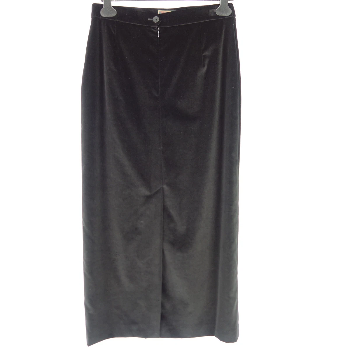 Black velvet skirt ladies online